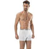 Erkek Likralı Boxer 6'lı Paket - 156 - S - Beyaz