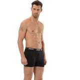 Erkek Likralı Boxer 6'lı Paket - 156 - S - Siyah