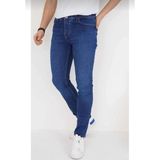 Erkek Likralı Erkek Boru Paça Kot Pantolon Erkek Kot Pantolon - Lacivert-05 - 31