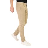 Erkek Likralı Esnek Pamuklu Chino Pantolon 105 (Koyu Bej, 38)