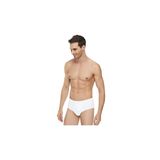 Erkek Likralı İnce Bel Kemerli Spor Kesim Slip Külot Beyaz 6'lı