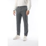 Erkek Likralı Kumaş Pantolon Mevsimlik Gri Slim Fit - Dört Cepli & Regular Siluet