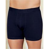Erkek Likralı Pamuk Penye Boxer 3'lü Paket 12020 - 3XL - Lacivert