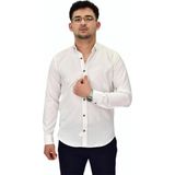 Erkek Likralı Spor Silim Fit Gömlek BGL-ST04326 BEYAZ XL