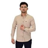 Erkek Likralı Spor Silim Fit Gömlek BGL-ST04327 BEJ M