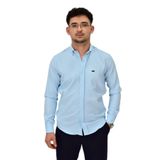 Erkek Likralı Spor Silim Fit Gömlek BGL-ST04327 BUZ.MAVİ M