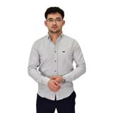 Erkek Likralı Spor Silim Fit Gömlek BGL-ST04327 GRİ M