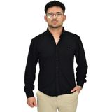 Erkek Likralı Spor Silim Fit Gömlek BGL-ST04333 - Siyah