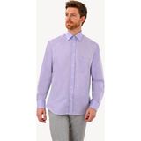 Erkek Lila Uzun Kol Klasik Yaka Gömlek - 2XL