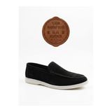 Erkek Loafer Günlük Rahat Casual Ayakkabı Şehir ve İş Yaşamı İçin Kolay Giyim Konforu Ergonomik Yapı Siyah Hakiki Deri ve Süet Dokulu BESKAR BA0252