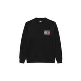 Erkek Logo Baskılı Bisiklet Yaka Sweatshirt - Siyah | M