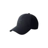 Erkek Logo İşlemeli Ayarlanabilir Metal Tokalı Keten Siyah Şapka LV04G5027G-UB1
