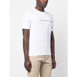 Erkek Logolu Basic Regular Fit Kısa Kollu Beyaz T-Shirt 23411033-010