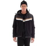 Erkek Logolu Kapüşonlu Uzun Kollu Günlük Kullanım Siyah Sweatshirt 50501673-001