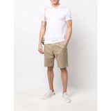 Erkek Logolu Kısa Kollu Pamuklu Beyaz Polo Yaka T-Shirt 8N1F98 1JUVZ-0100