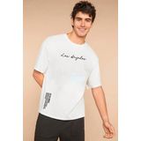 Erkek Los Angles Baskili Oversize Tshirt