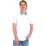 Erkek Marco Beyaz Regular Fit Jean Yaka Detaylı Pike Tişört - 2XL