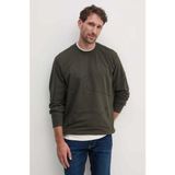 Erkek Marka Logo Detaylı Regular Fit Uzun Kollu Haki Sweatshirt 14311874-036