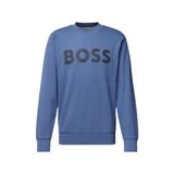 Erkek Marka Logo Detaylı Regular Fit Uzun Kollu Mavi1 Sweatshirt 50496642-479