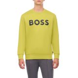 Erkek Marka Logo Detaylı Regular Fit Uzun Kollu Sarı Sweatshirt 50496642-321