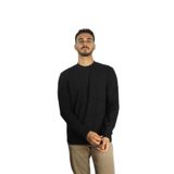 Erkek Marka Logo Detaylı Regular Fit Uzun Kollu Siyah Sweatshirt 14311874-011