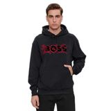 Erkek Marka Logo Detaylı Regular Fit Uzun Kollu Siyah Sweatshirt 50510129-001