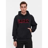 Erkek Marka Logo Detaylı Regular Fit Uzun Kollu Siyah Sweatshirt 50510129-001