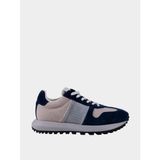 Erkek Marka Logolu Bağcıklı Kaydırmaz Tabanlı Günlük Mavi Sneaker X4X640 XR102-T858