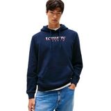 Erkek Marka Logolu Kapüşonlu Şık Görünüşlü Lacivert Sweatshirt DM0DM22113 C1G