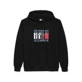 Erkek Marka Logolu Kapüşonlu Şık Görünüşlü Siyah Sweatshirt DM0DM22092 BDS