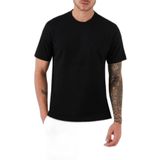 Erkek Marka Logolu Kısa Kol Yuvarlak Yaka Siyah T-Shirt 13311614-011