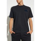 Erkek Marka Logolu Organik Pamuklu Kısa Kollu Lacivert T-Shirt 6D1TD7 1JOCZ-0984