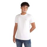 Erkek Marka Logolu Pamuklu Günlük Kullanım Mavi T-Shirt MW0MW33202-DCC
