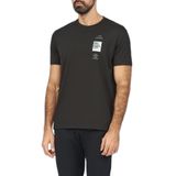 Erkek Marka Logolu Pamuklu Normal Kalıp Günlük Haki T-Shirt 24411076-011