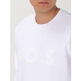 Erkek Marka Logolu Uzun Kollu Bisiklet Yaka Günlük Beyaz Sweatshirt 50524360-100