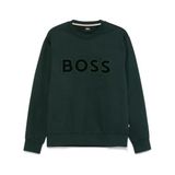 Erkek Marka Logolu Uzun Kollu Bisiklet Yaka Günlük Yeşil Sweatshirt 50524360-385