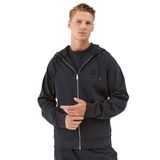 Erkek Marka Logolu Uzun Kollu Cepli Fermuar Kapamalı Lacivert Sweatshirt 50495272-405