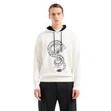 Erkek Marka Logolu Uzun Kollu Rahat Beyaz Sweatshirt EM000004 AF10013-U0003