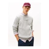 Erkek Marka Logolu Uzun Kollu Rahat Gri Sweatshirt MW0MW33639-P01
