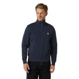 Erkek Marka Logolu Uzun Kollu Rahat Mavi Sweatshirt MW0MW33647-DW5