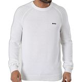Erkek Marka Logolu Uzun Kollu Slim Fit Beyaz Kazak 50528739-100