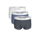 Erkek Mavi 3'lü Low Rise Trunk Boxer
