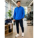 Erkek Mavi Antrenman Sweatshirt
