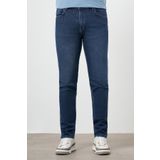 Erkek Mavi Denim 5 Cep Dynamic Fit Jean Kot Pantolon