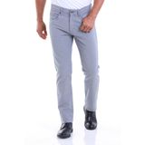 Erkek Mavi Regular Fit Yüksek Bel Düz Paça Basic Kanvas Pantolon | 31