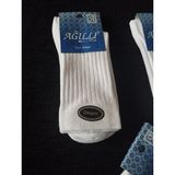 Erkek Mevsimlik Dikişsiz Beyaz Fitili Uzun Çorap 12'li Paket - Standart - Karışık
