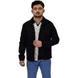 Erkek Mevsimlik Süet Spor Mont 8073 BGL-ST04510 - Siyah