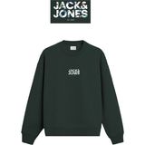 Erkek Minimal Gögüs Baskili Bisiklet Yaka Sweatshirt - New Plas - 001-Lacivert - XL