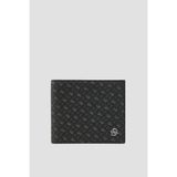 Erkek Monogram Logolu Çıtçıtlı Bozuk Para Bölmeli 6'lı Kart Bölmeli Siyah Kartlık 50536776-002