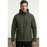 Erkek Mont İçi Polarlı Softshell Mont Su Ve Rüzgar Geçirmez Kapüşonlu Spor Mont Haki